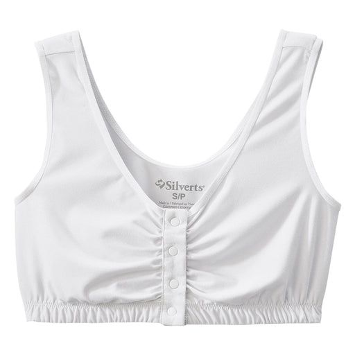 Silverts Silverts Adaptive Front Closure Bra - White, Small Bras White Smoke