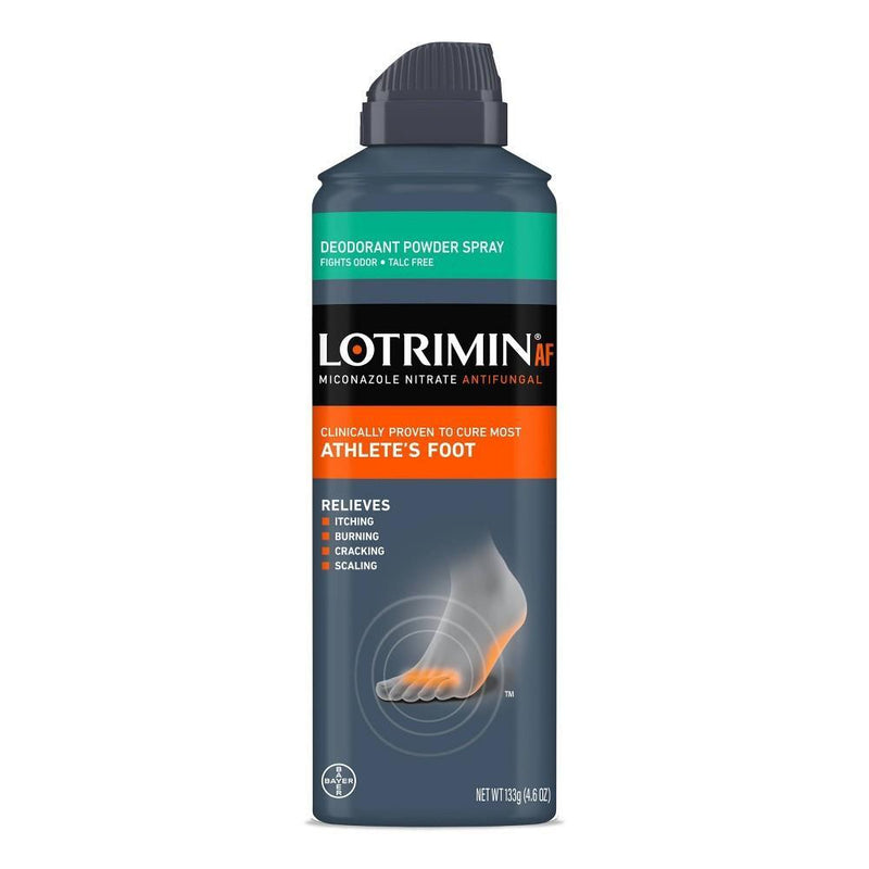 Lotrimin Lotrimin Deodorant Powder Spray, Miconazole Nitrate Antifungal, Athlete's Foot, 4.6 Oz Foot Care Dark Slate Gray