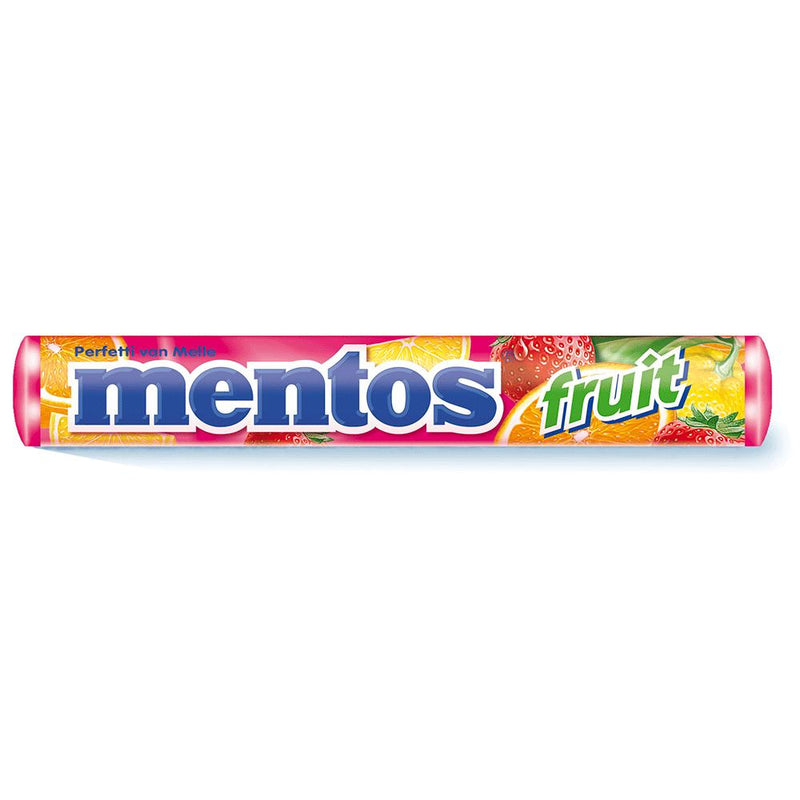 Mentos Mentos Bala Stick Fruit 38g Fruits & Vegetables Light Gray