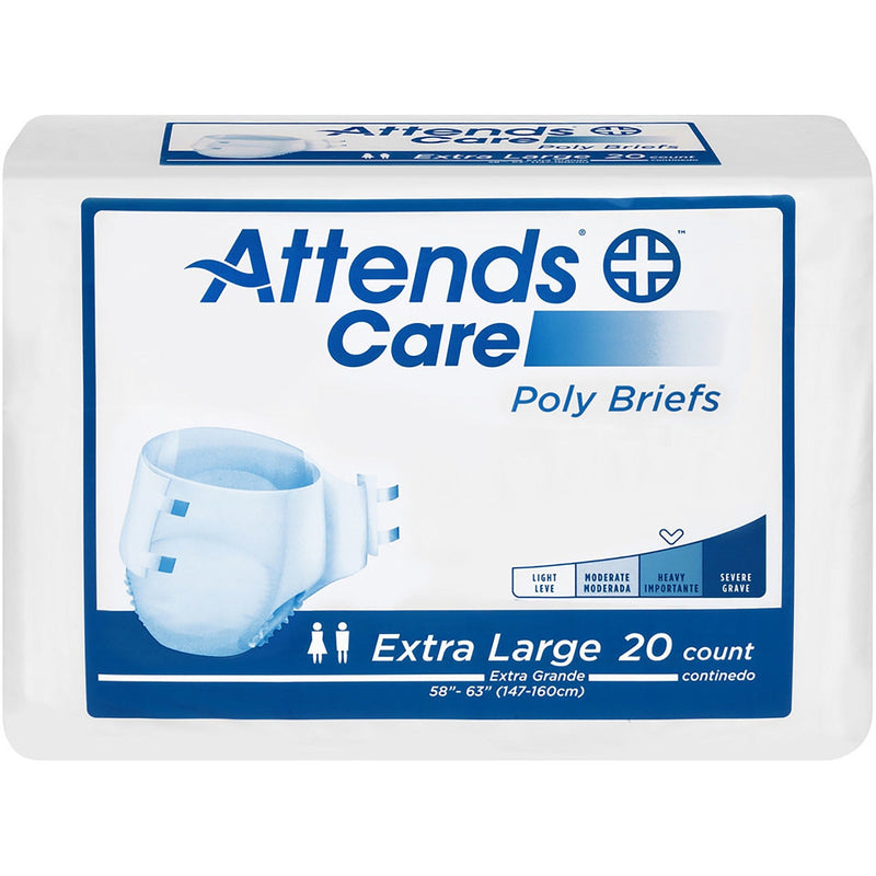 Attends Attends Care Heavy Incontinence Brief, Extra Large 842980 Bicycle Shorts & Briefs Alice Blue