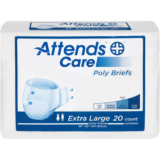 Attends Attends Care Heavy Incontinence Brief, Extra Large 842980 Bicycle Shorts & Briefs Alice Blue