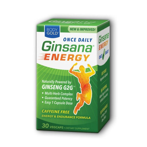 Body Gold Ginsana Energy  Cp 30 Cff 1/10 Vitamins & Supplements White Smoke