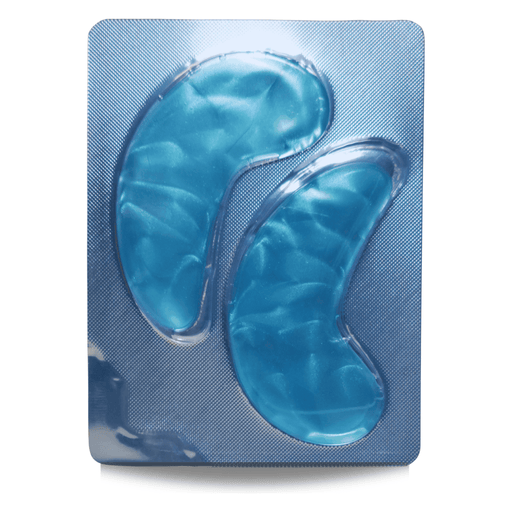 ZAQ Skin & Body 123 Ready ICE BLUE ENERGIZE GEL EYE PATCHES Dark Cyan 1 Pair