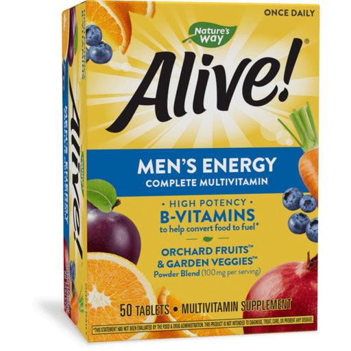 Nature's Way Alive Tb 50 Men’s Energy Vitamins & Supplements White Smoke