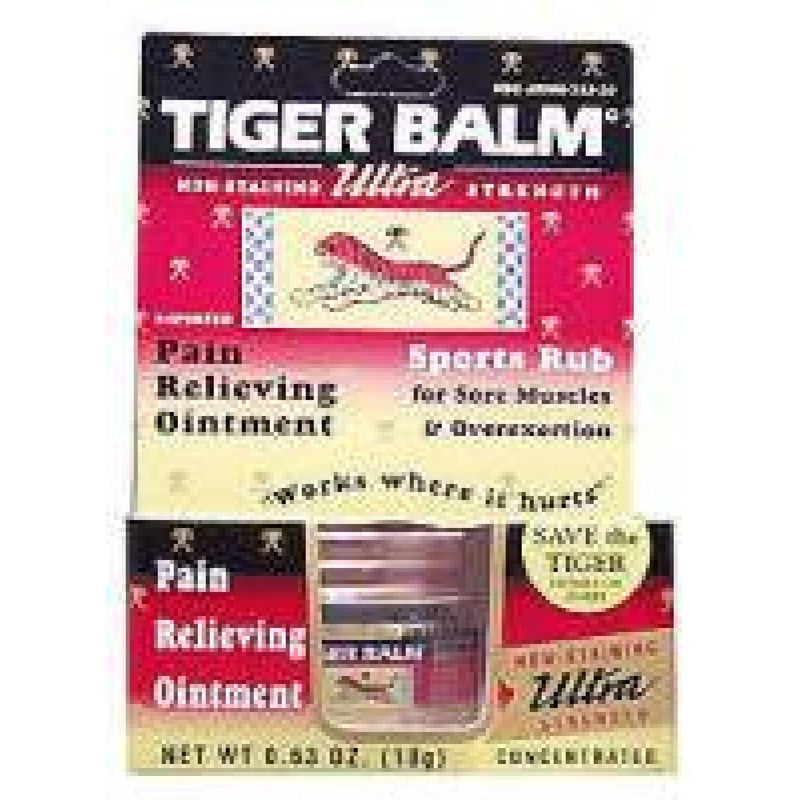 Tiger Balm Tiger Balm Ultra Strength Pain Relieving Ointment Sports Rub Health & Beauty White Smoke