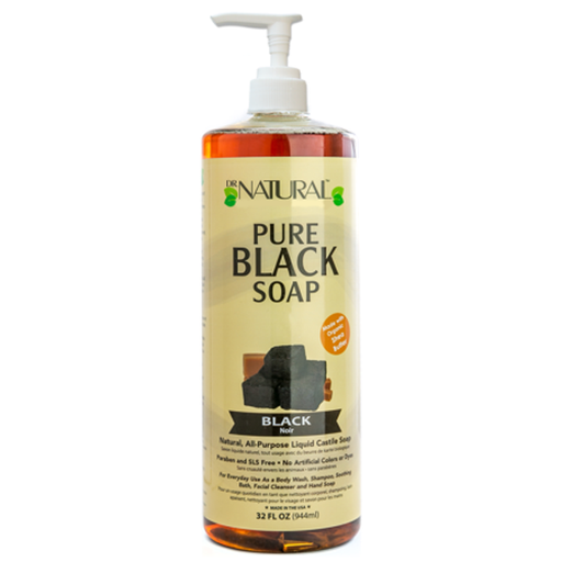 Dr. Natural Dr. Natural Pure Castile Liquid Black Soap - 32 Fl Oz Vitamins & Supplements White Smoke