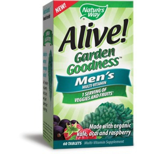 Nature's Way Nature's Way Alive!® Garden Goodness™ Men’s Multivitamin – 60 Tablets Vitamins & Supplements White Smoke