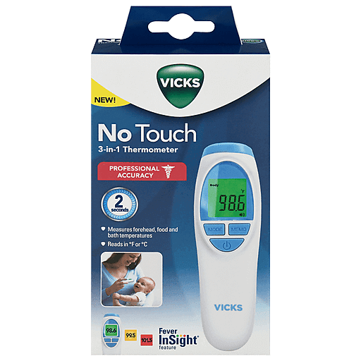 Vicks Vicks® No Touch 3-in-1 Thermometer (VNT200) Personal Care Light Gray