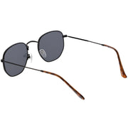 zeroUV Retro Dapper Indie Modern Flat Geometric Lens Sunglasses C518 Sunglasses White Smoke Black Smoke,Gold Brown,Silver Smoke,Gold Green