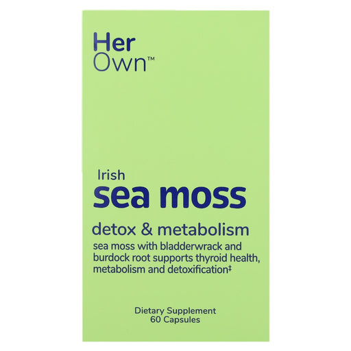 Her own Her Own Irish Sea Moss – 60 Capsules – Raw Organic Sea Moss for Immune Support, Thyroid Health & Radiant Skin Vitamins & Supplements Pale Green