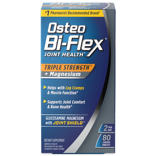 Osteo Bi-Flex Osteo Bi-Flex Joint Health, Triple Strength + Magnesium, 80 Coated Tablets Health & Beauty Dark Slate Gray