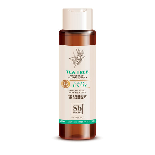 Soapbox Soapbox Er, Weightless, Tea Tree, Clean & Purify 16 Fl Oz Conditioners White Smoke