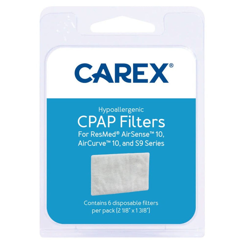 Carex Carex Hypoallergenic CPAP Filters For ResMed Machines, AirSense 10, AirCurve 10 & S9 Series Personal Care White Smoke