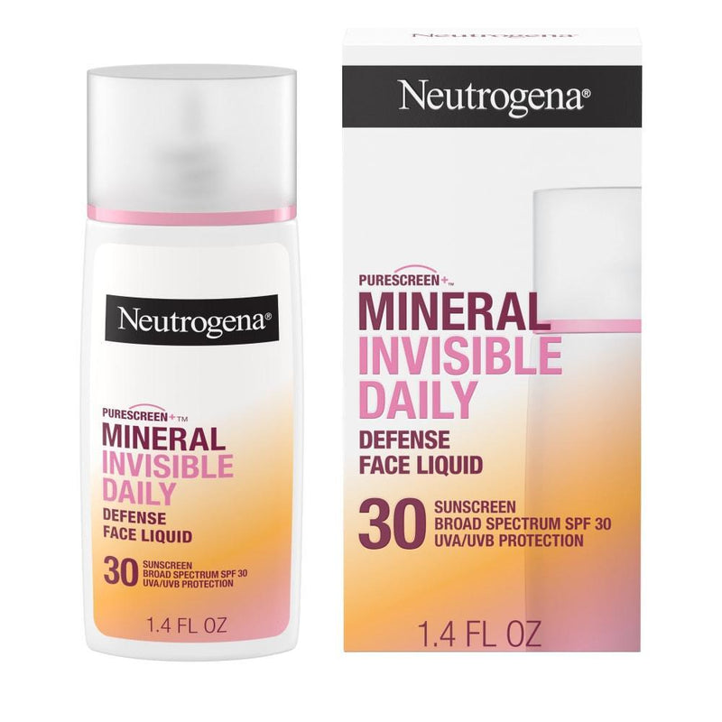 Neutrogena Neutrogena Invisible Daily Defense Mineral Face Liquid Sunscreen White Smoke