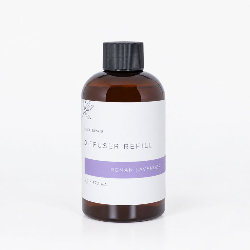 Rosy Rings Reed Diffuser Refill - Roman Lavender Diffuser Refill White Smoke