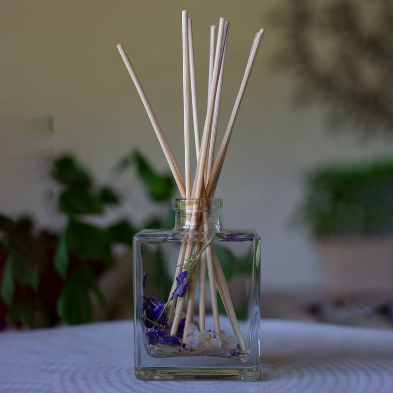 Rosy Rings Accent Botanical Reed Diffuser - Roman Lavender 4oz Botanical Diffuser Dim Gray