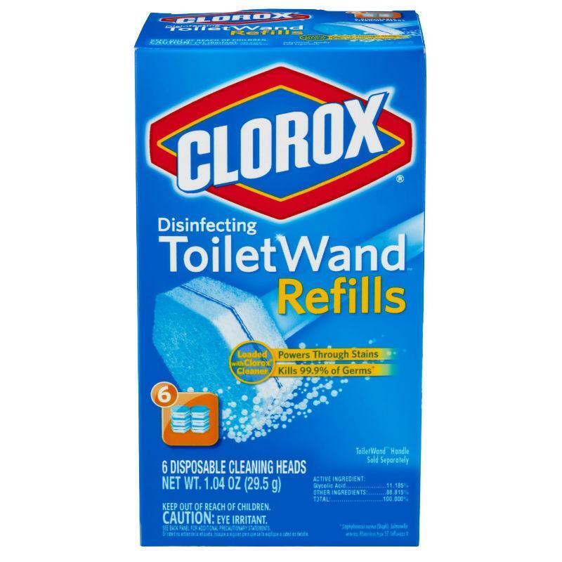 Clorox Clorox ToiletWand Disinfecting Refills Disposable Wand Heads Toilets Dark Cyan