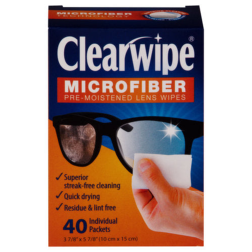 Clearwipe Clearwipe Microfiber Wipes, White Hand Sanitizers & Wipes Black