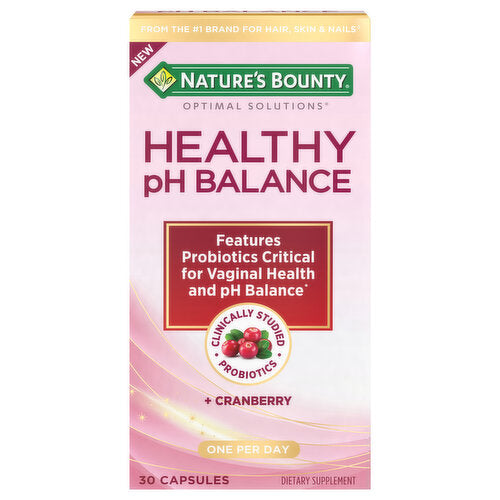 Nature's Bounty Nature's Bounty Healthy pH Balance, Capsules Personal Care Misty Rose
