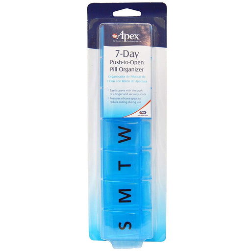 Apex Apex 7-Day Push To Open Pill Organizer Cutters Lavender