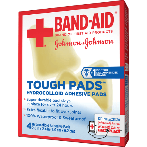 Band-aid Band-aid First 2.8x2.4 In Tough Pads First Aid White Smoke