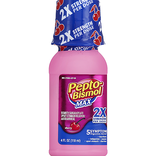Pepto-Bismol Pepto-Bismol Liquid Ultra For Nausea, Heartburn, Indigestion, Upset Stomach, And Diarrhea Relief, Cherry Flavor 4 Oz Personal Care Orchid