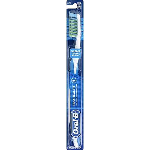 Oral B Oral B Toothbrush, Medium, Large Toothbrushes Dark Slate Blue