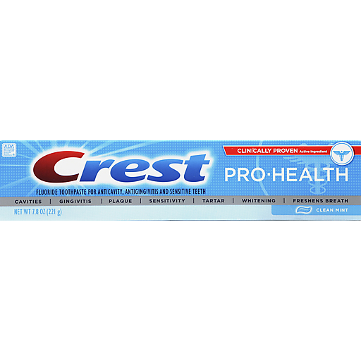 Crest Crest Pro-Health Toothpaste, Fluoride, Clean Mint Toothpaste Cornflower Blue