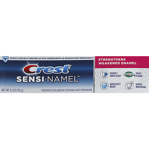Crest Crest Sensi-Namel Toothpaste, Scope Fresh Flavor Toothpaste Light Gray