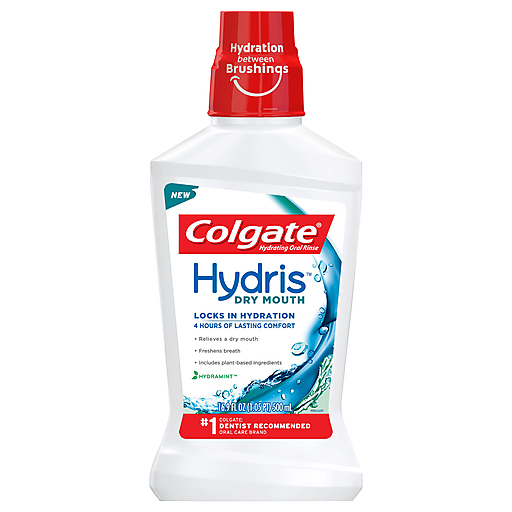 Colgate Colgate Oral Rinse, Hydrating, Hydramint, Dry Mouth 16.9 Fl Oz Mouthwash White Smoke