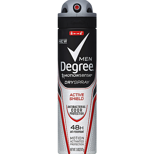 Degree Degree Men Motion Sense Anti-Perspirant Dry Spray Active Shield Deodorant Black