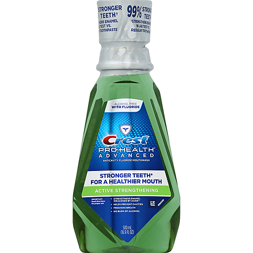 Crest Crest Pro-Health Advanced Mouthwash, Anticavity Fluoride, Active Strengthening Mouthwash White Smoke