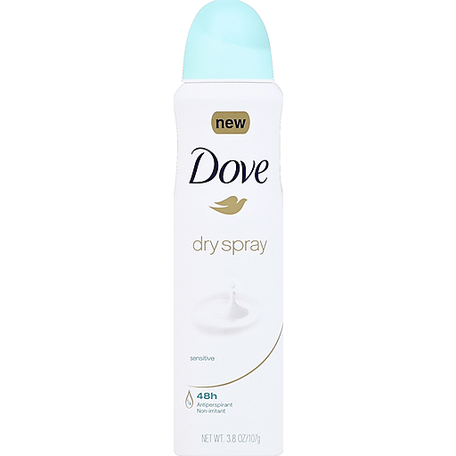 Dove Dove Dry Spray Antiperspirant Sensitive Skin 3.8 Oz Deodorant White Smoke