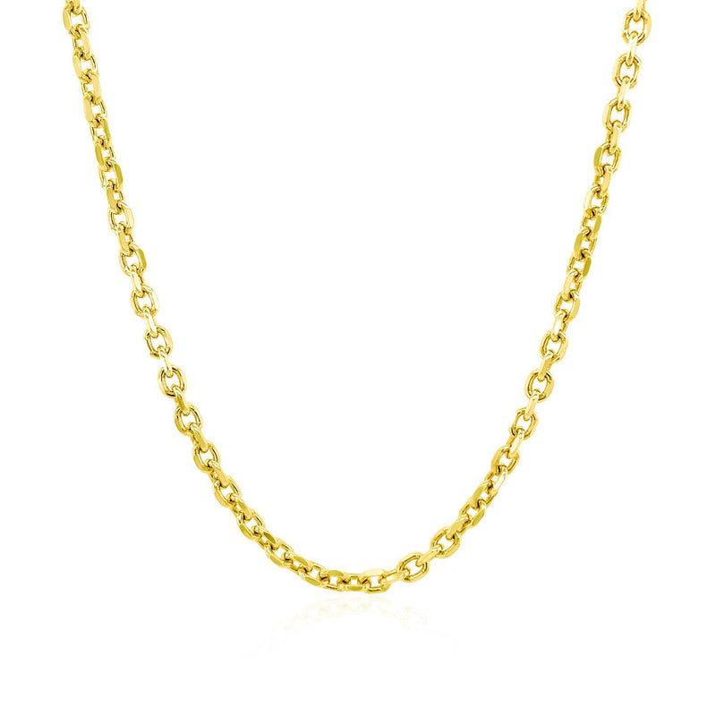 Bids.com 2.3mm 14k Yellow Gold Diamond Cut Cable Link Chain Necklaces White Smoke 16 / Yellow Gold,18 / Yellow Gold,20 / Yellow Gold,22 / Yellow Gold,24 / Yellow Gold,30 / Yellow Gold,One / Yellow Gold