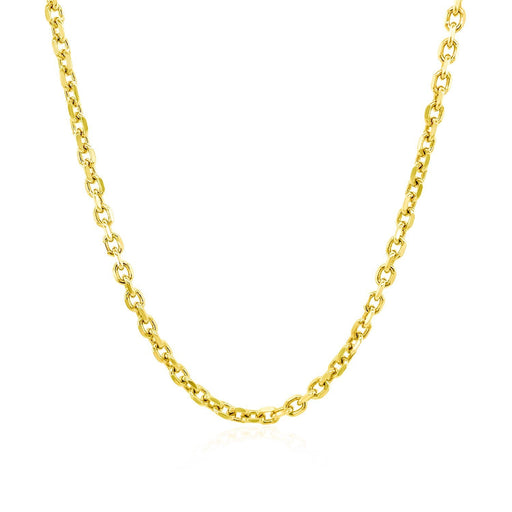Bids.com 2.3mm 14k Yellow Gold Diamond Cut Cable Link Chain Necklaces White Smoke 16 / Yellow Gold,18 / Yellow Gold,20 / Yellow Gold,22 / Yellow Gold,24 / Yellow Gold,30 / Yellow Gold,One / Yellow Gold