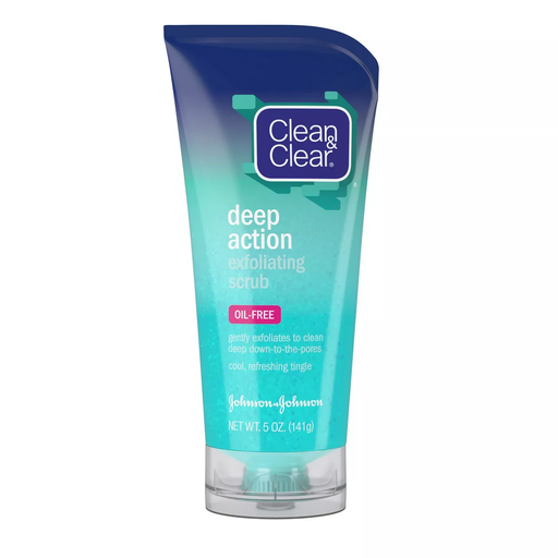 Clean & Clear Clean & Clear Exfoliating Scrub, Deep Action, Oil Free 5 Oz Scrubs White Smoke