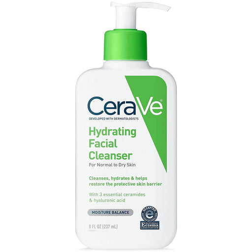 CeraVe CeraVe Hydrating Facial Cleanser For Daily Face Washing Facial Cleansers White Smoke