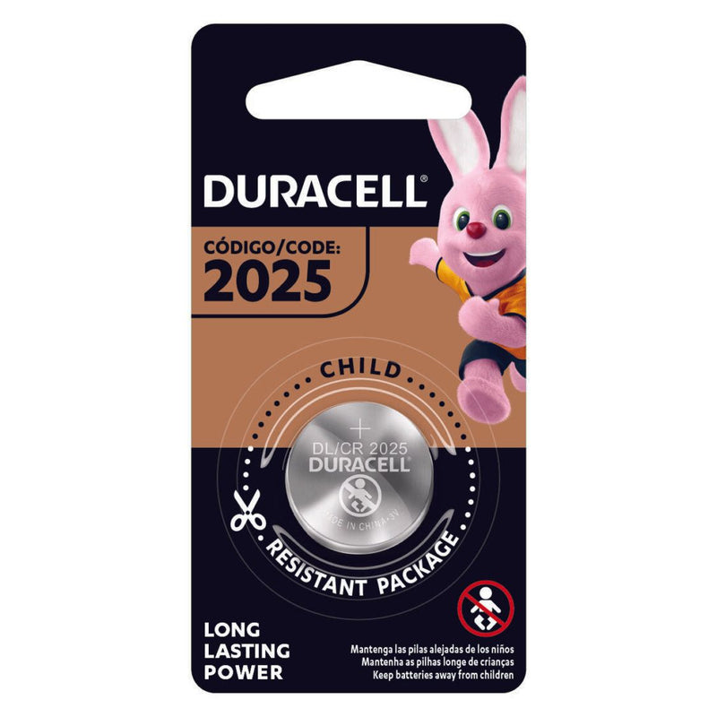 Duracell Duracell CR2025 3 Volt Lithium Coin Cell Battery Batteries Black