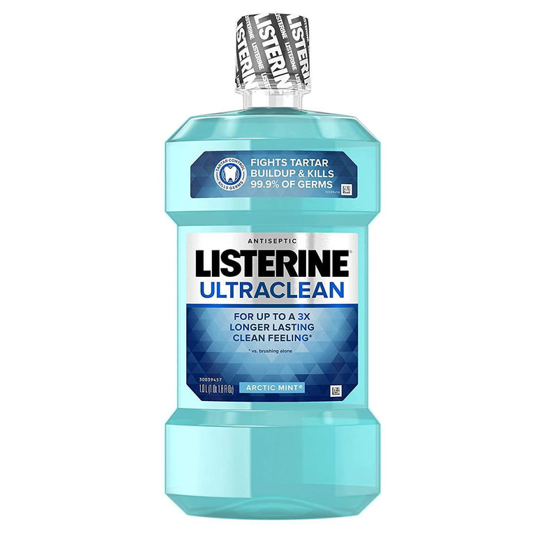 Listerine Listerine Mouthwash, Ultraclean Antiseptic, Arctic Mint Mouthwash White Smoke