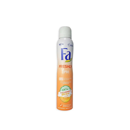 Fa Fa Freshly Free Cucumber Melon Body Spray 200ml Personal Care Light Gray