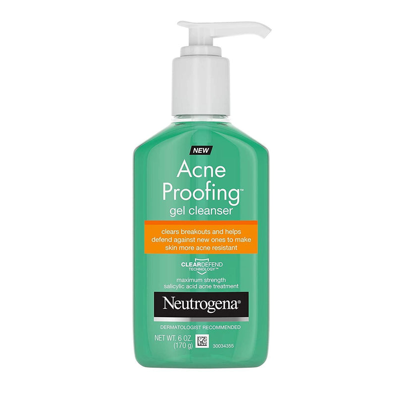 Neutrogena Neutrogena Acne Proofing Salicylic Acid Daily Facial Gel Cleanser - 170g Health & Beauty White Smoke