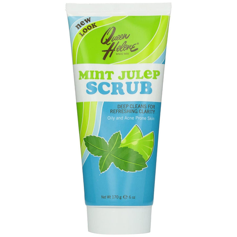 Queen Helene Queen Helene Refreshing Natural Facial Scrub Mint Julep - 6 Oz Scrubs White Smoke