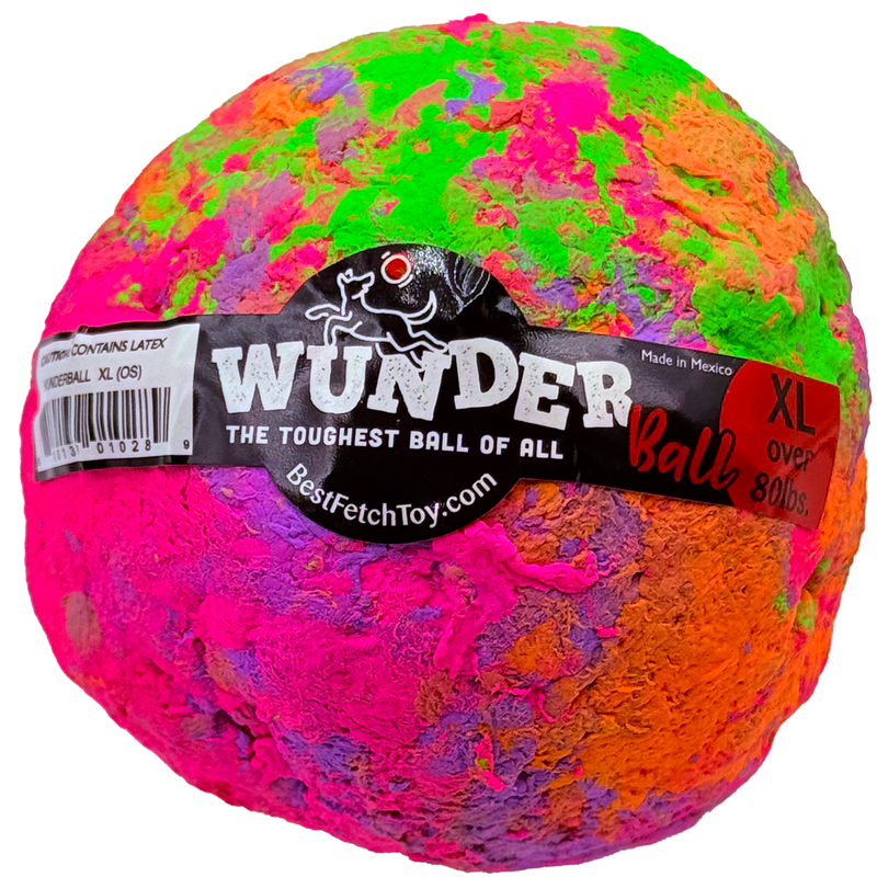 WACKYstore WUNDERball - Best Fetch Toy Black (XL) Over 80 lbs. / Swirl,(XL) Over 80 lbs. / Orange,(XL) Over 80 lbs. / Green,(XL) Over 80 lbs. / Pink,(XL) Over 80 lbs. / Purple,(LARGE) up to 80 lbs. / Swirl,(LARGE) up to 80 lbs. / Orange,(LARGE) up to 80 lbs. / Green,(LARGE) up to 80 lbs. / Pink,(LAR