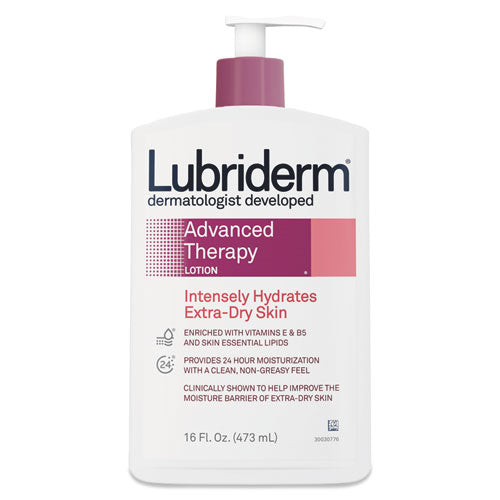 Lubriderm Lubriderm Pfizer Consumer Healthcare 48322EA Lo��o Hidratante Para M�os E Corpo Hidratante De 16 Oz De Terapia Avan�ada, Frasco De Bomba Lotion & Moisturizer Lavender