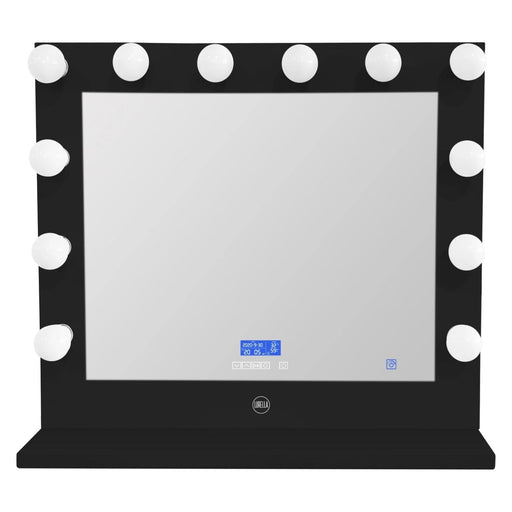 Lurella Cosmetics 12 Bulb Glam Bluetooth Vanity Mirror Vanity Mirror Light Gray Black