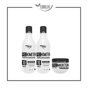 Emiliv Professional Emiliv Professional™ - PROHOMETEN HOME CARE KIT - (Shampoo 500 ml / 16.9 fl. oz., Conditioner 500 ml / 16.9 fl. oz. and Mask 300 ml / 10.14 fl. oz.) Home Care White Smoke