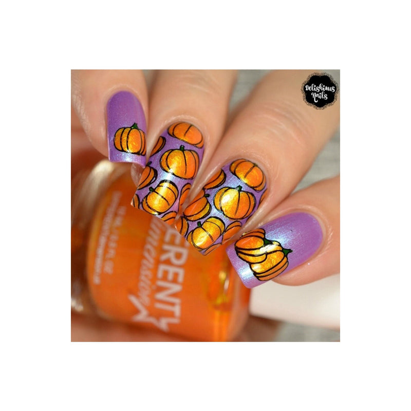 UberChic Beauty Halloween-04 Stamping Plate Rosy Brown