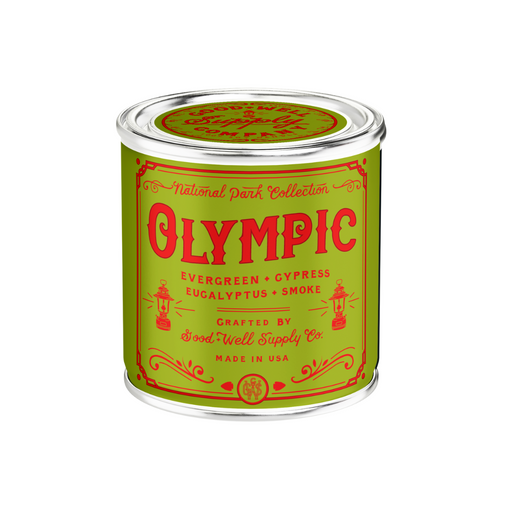 Good & Well Supply Co Olympic National Park Candle Candles White Smoke Half Pint/8oz / Cotton Wick,Pint/14oz / Cotton Wick