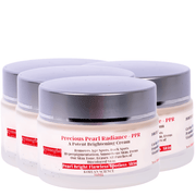 gymsegbë Precious Pearl Radiance Brightening Cream Anti-Aging, Dark Spots, Hyperpigmentation White Smoke 4 Jars Save $46.97