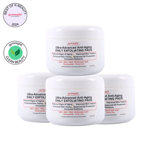 gymsegbë Ultra-Advanced Anti-Aging Daily Resurfacing Pads skincare White Smoke 4 Jars Save $12.97